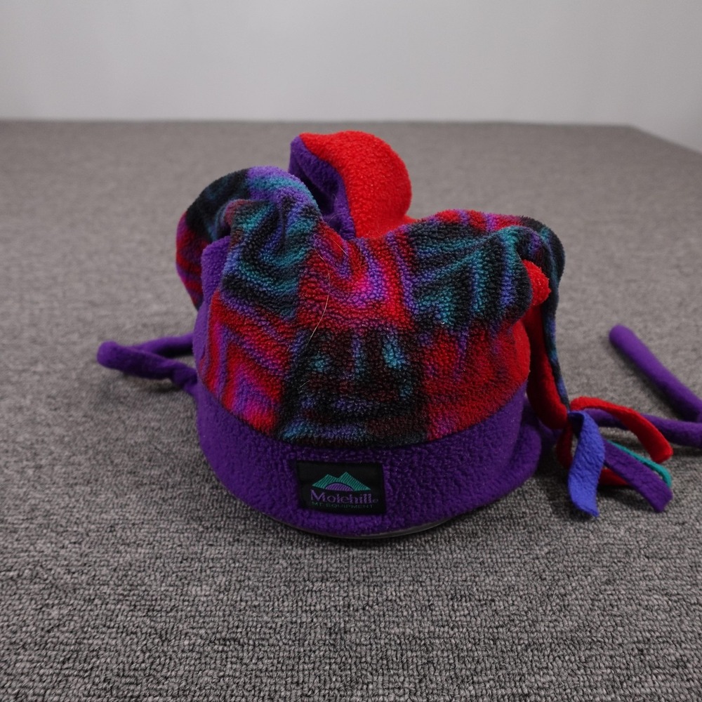 Molehill Hat Beanie Fitted Girls One Size Multicolor Fleece Ear Flap Winter